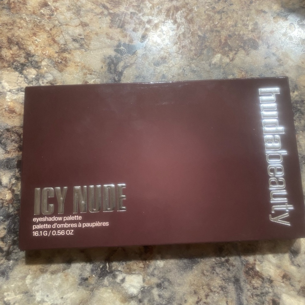 Huda Beauty “Icy Nude” palette, new and never opened.